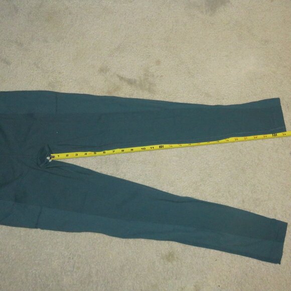 New NWT Mondetta Sz Small High Rise Ribbed Panel Teal Green Performance Leggings - Picture 10 of 16